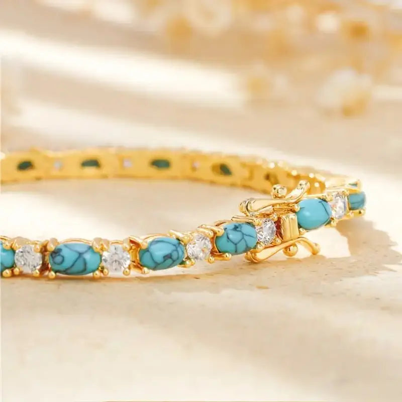 Natural Turquoise Stone Bracelet
