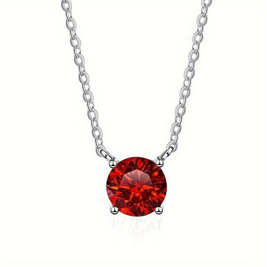Moissanite Solitaire Pendant Necklace