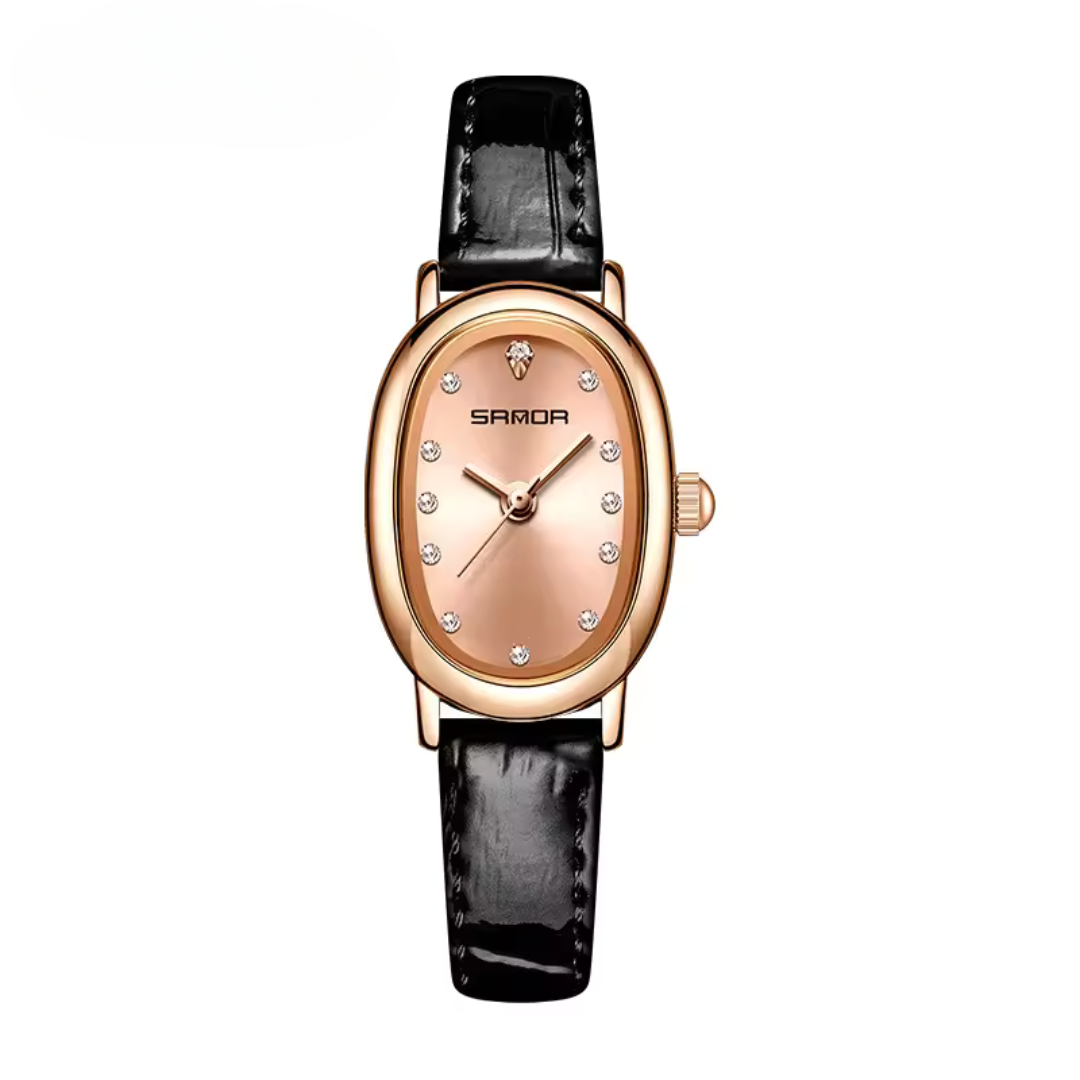 Elegant Oval Quartz Watch