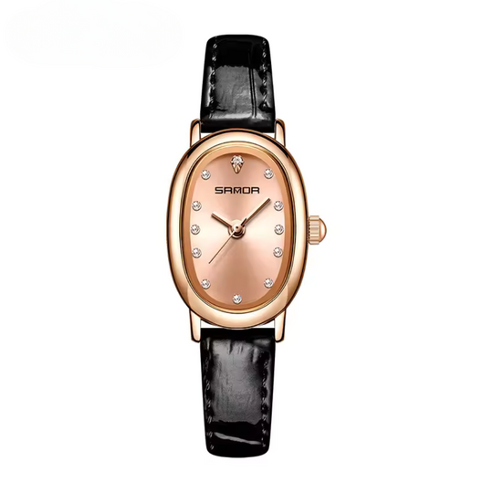 Elegant Oval Quartz Watch
