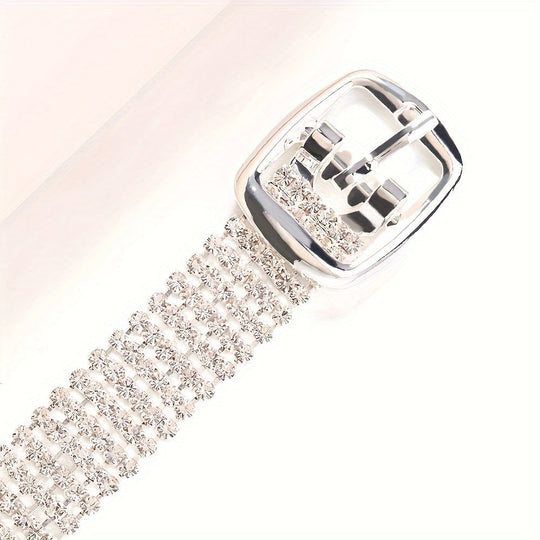 Elegant Rhinestone-Encrusted Ankle Bracelet