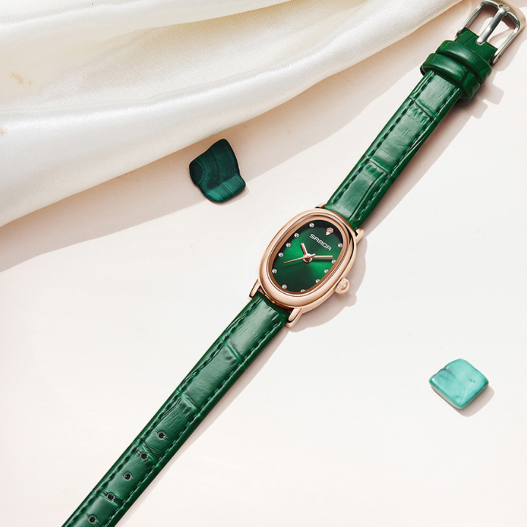 Elegant Oval Quartz Watch