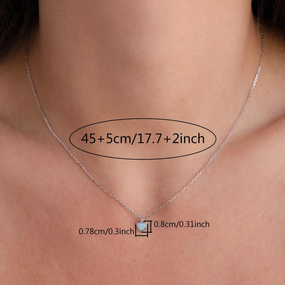 Simple Heart-Shaped Pendant Necklace