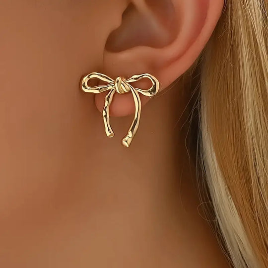 Chic Sleek Bow Earrings