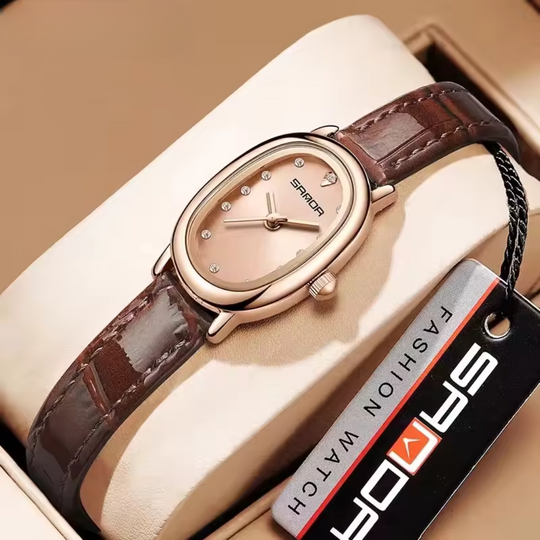 Elegant Oval Quartz Watch