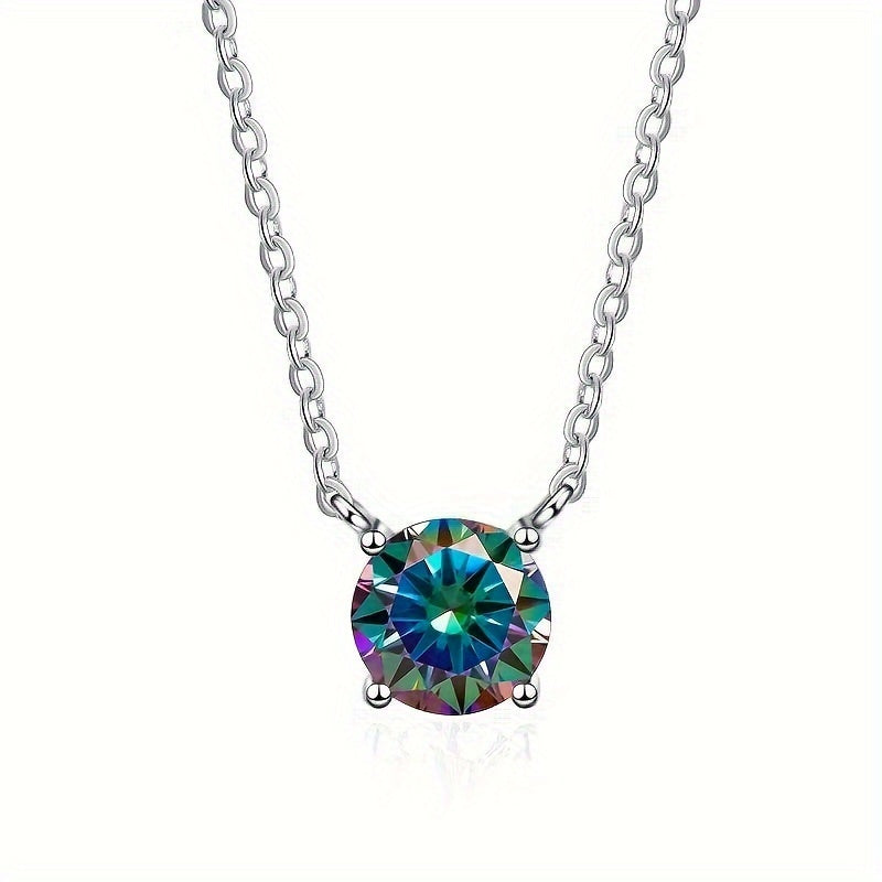 Moissanite Solitaire Pendant Necklace