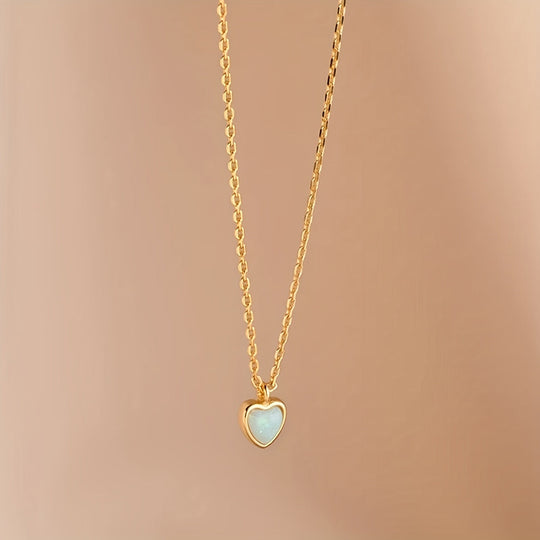 Simple Heart-Shaped Pendant Necklace