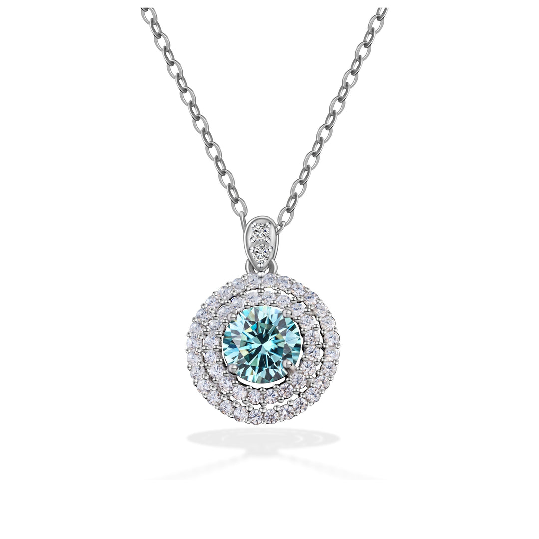 Classic Round Moissanite Pendant Necklace