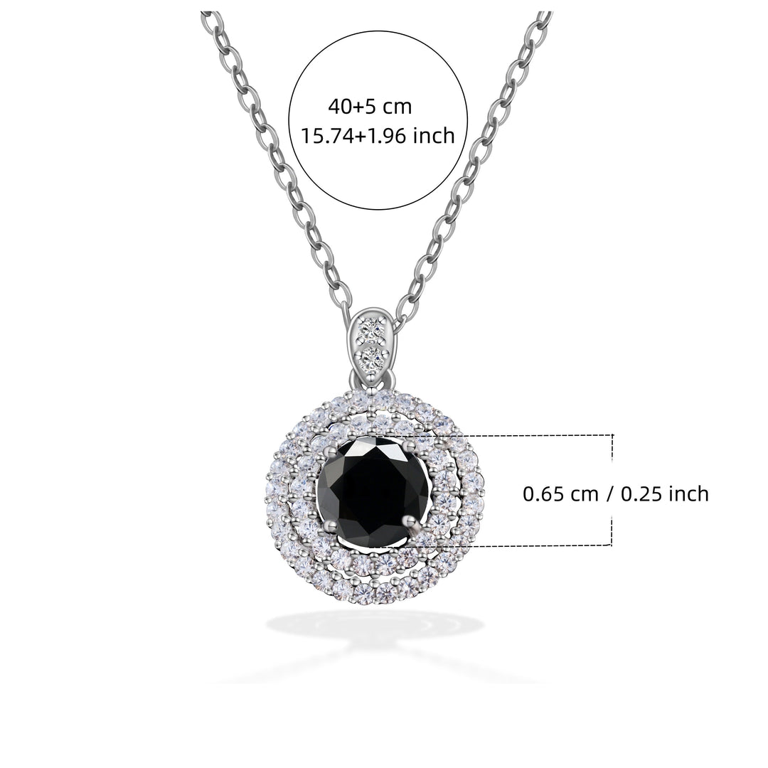 Classic Round Moissanite Pendant Necklace