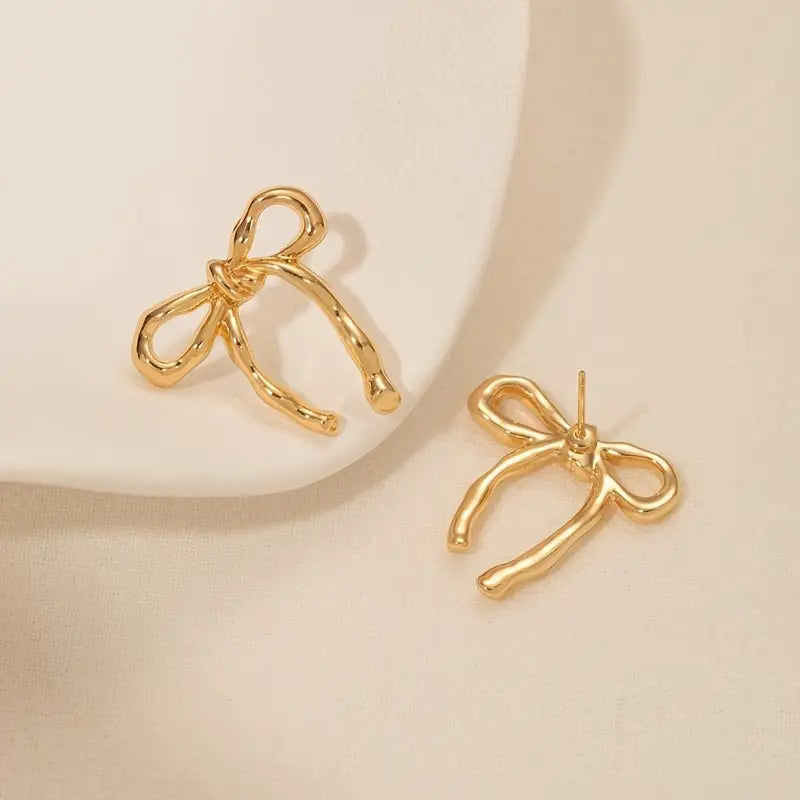 Chic Sleek Bow Earrings