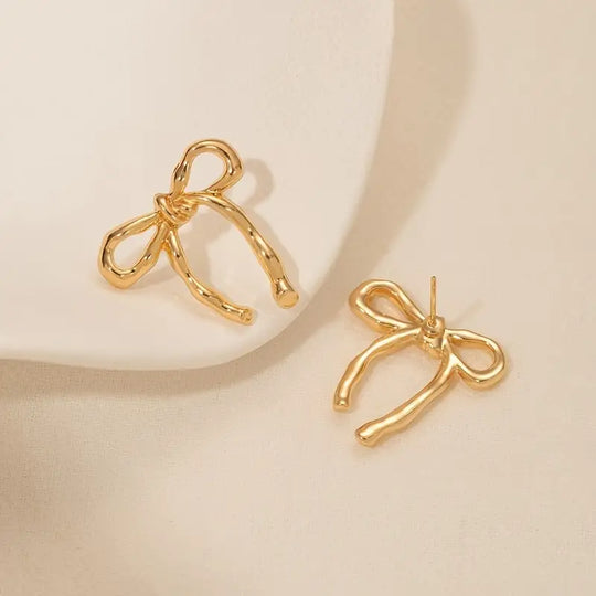 Chic Sleek Bow Earrings