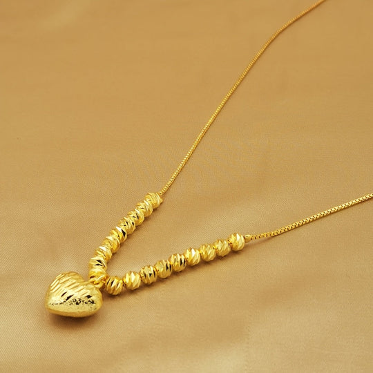 Luxurious Thick Heart Pendant Necklace