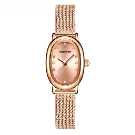Elegant Oval Quartz Watch