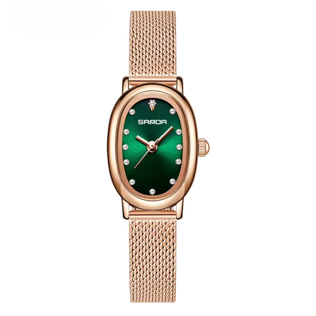 Elegant Oval Quartz Watch