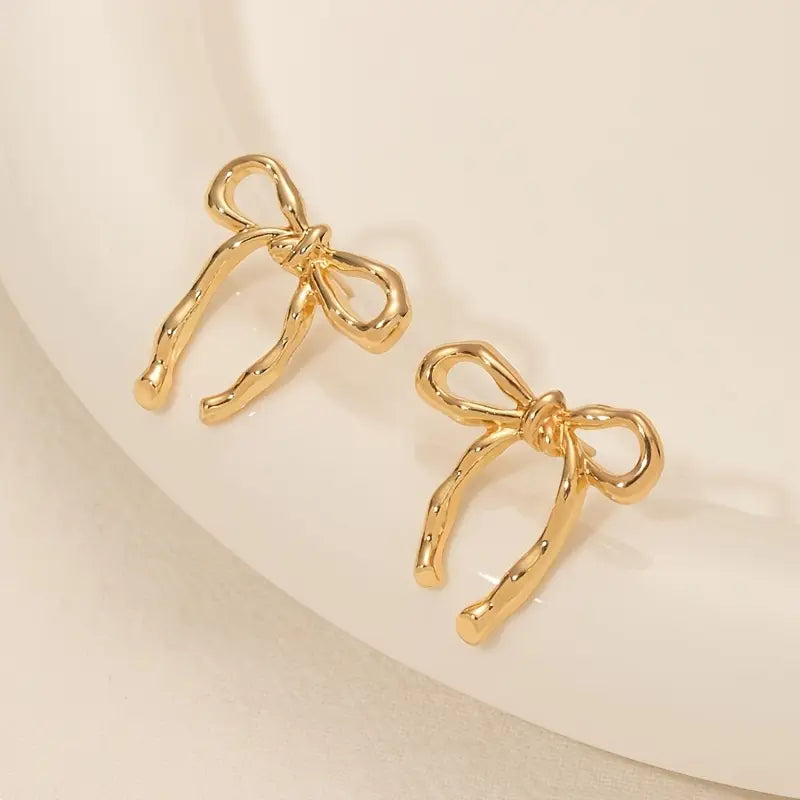 Chic Sleek Bow Earrings