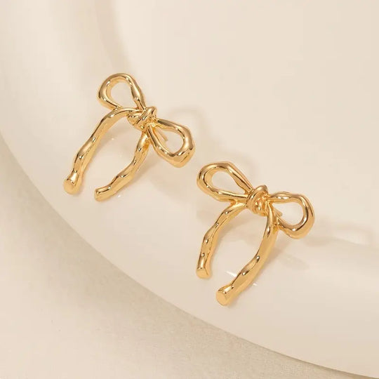 Chic Sleek Bow Earrings