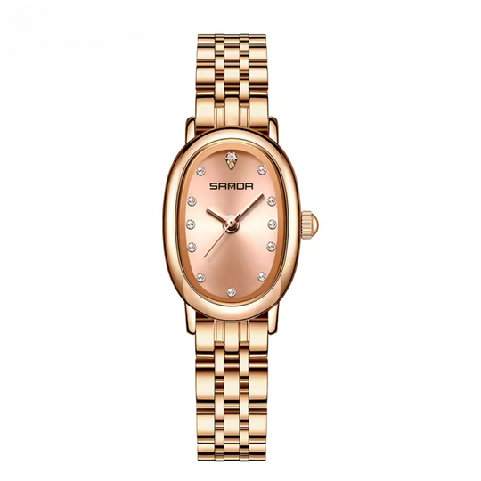 Elegant Oval Quartz Watch