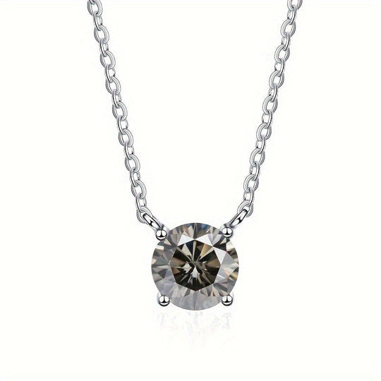 Moissanite Solitaire Pendant Necklace