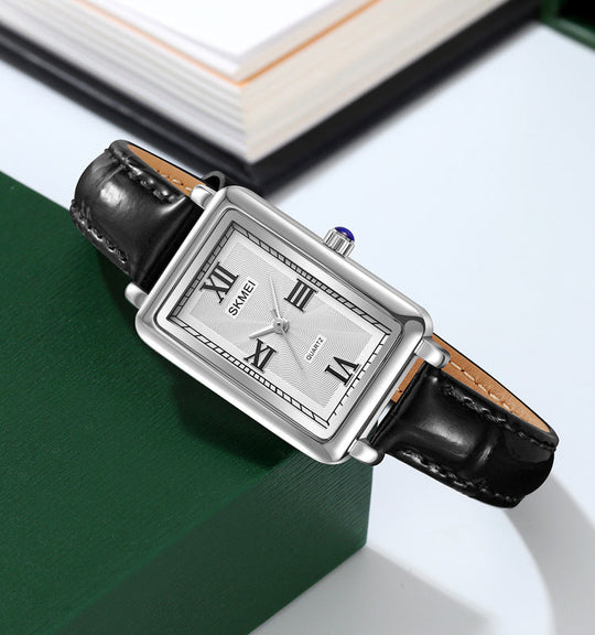 Leather-Strapped Casual Watch