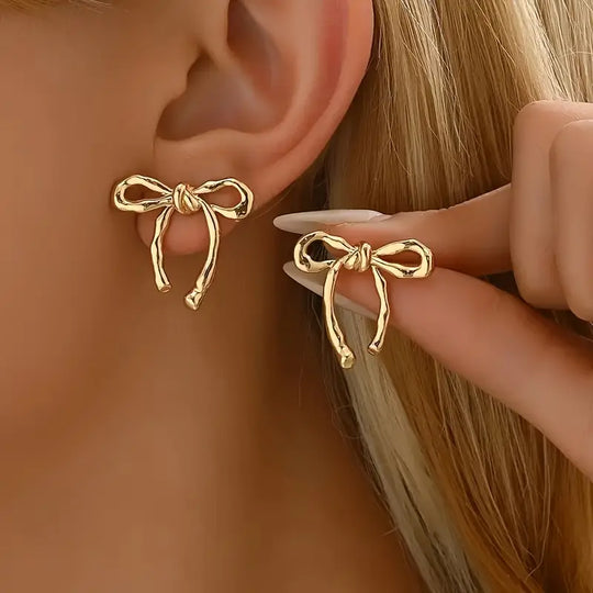 Chic Sleek Bow Earrings