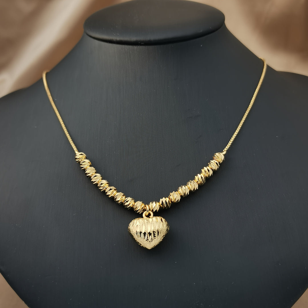 Luxurious Thick Heart Pendant Necklace
