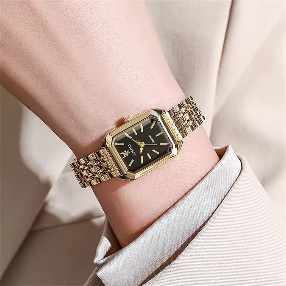 Classic Gold Square Quartz Watch