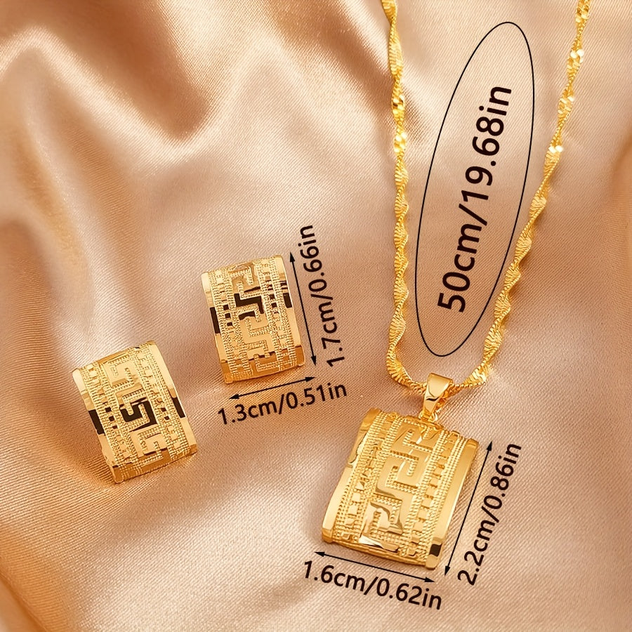 Fashionable Necklace & Earrings Set