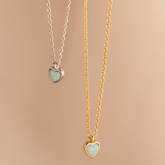 Simple Heart-Shaped Pendant Necklace