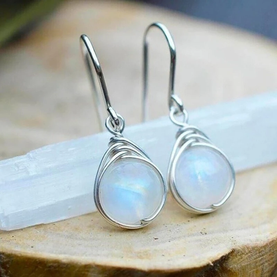 Timeless Moonstone Drop Earrings