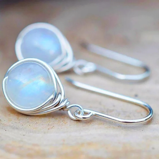 Timeless Moonstone Drop Earrings