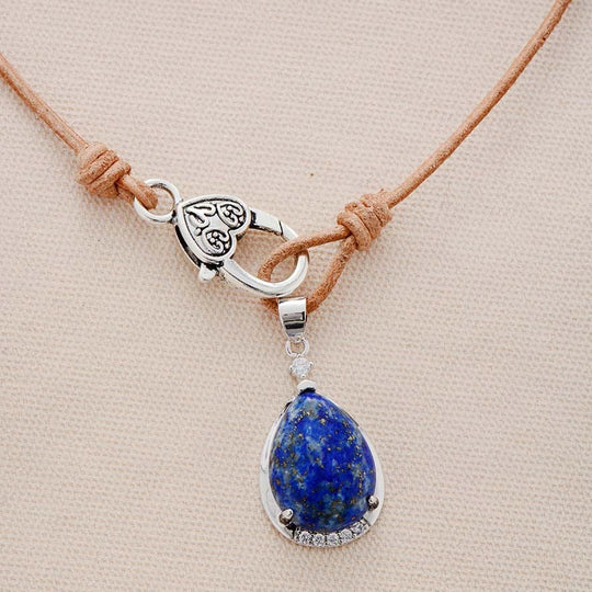 Lapis Lazuli Teardrop Necklace