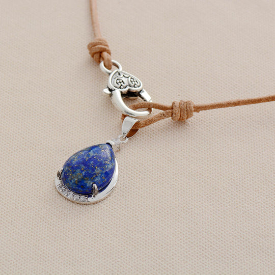 Lapis Lazuli Teardrop Necklace