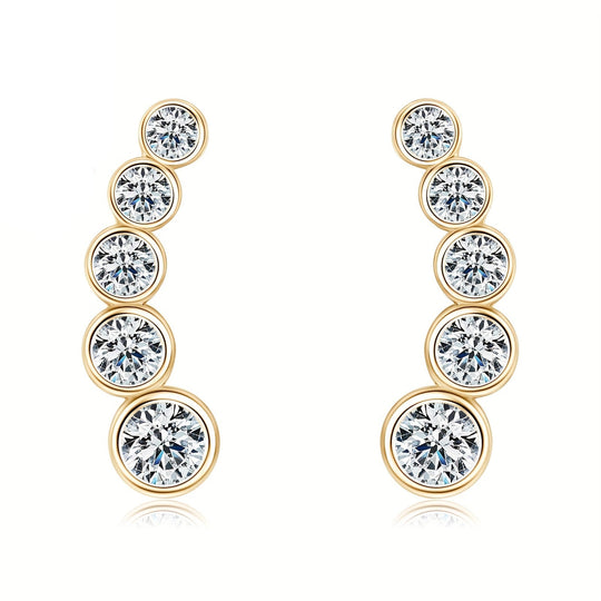 Elegant Moissanite Stud Earrings