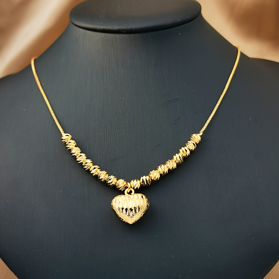 Luxurious Thick Heart Pendant Necklace