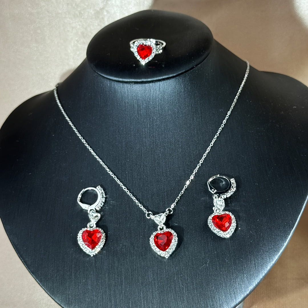 3-Piece Square Zirconia Jewelry Set