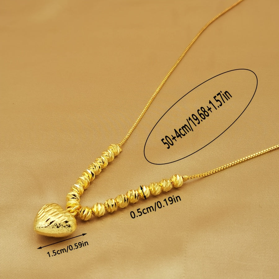 Luxurious Thick Heart Pendant Necklace