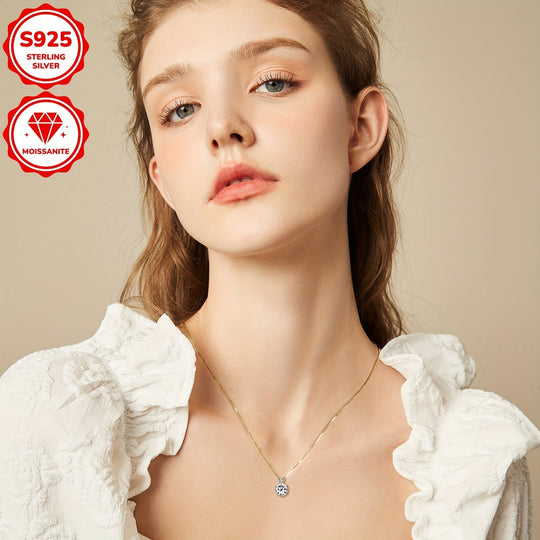 Elegant Moissanite Pendant Necklace