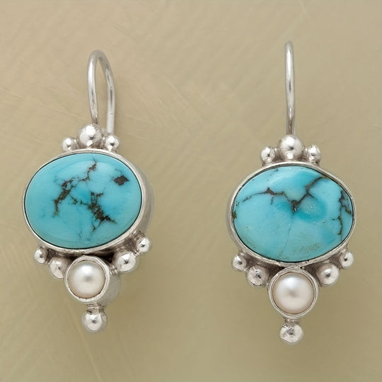 Bohemian Turquoise Dangle Earrings