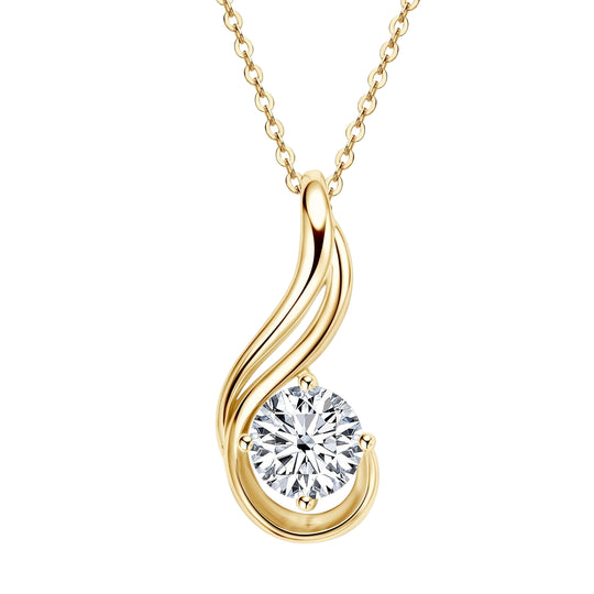 Elegant 2ct Moissanite Pendant Necklace