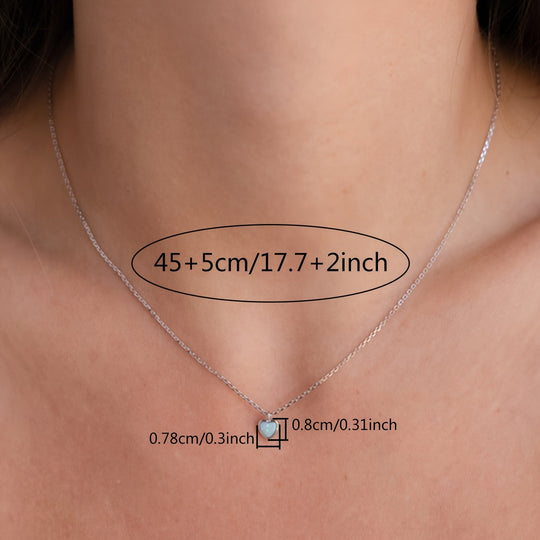 Simple Heart-Shaped Pendant Necklace