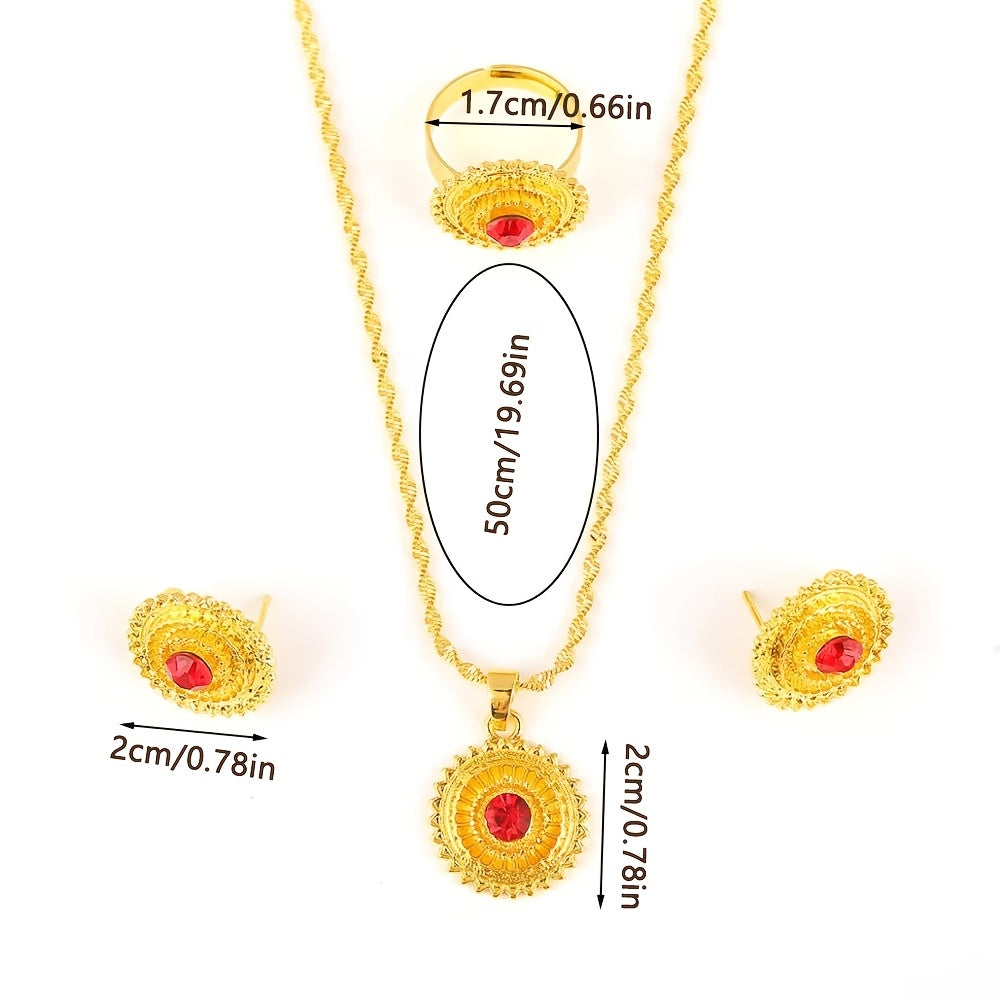 Modern Boho 24K Gold Plated Jewelry Set