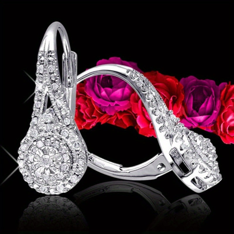 Luxury Cubic Zirconia Drop Earrings