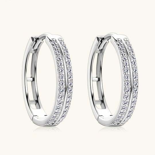 Elegant Silver Hoop Earrings