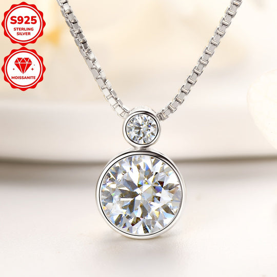 Elegant Moissanite Pendant Necklace