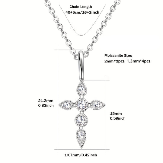 Elegant Cross Pendant Necklace