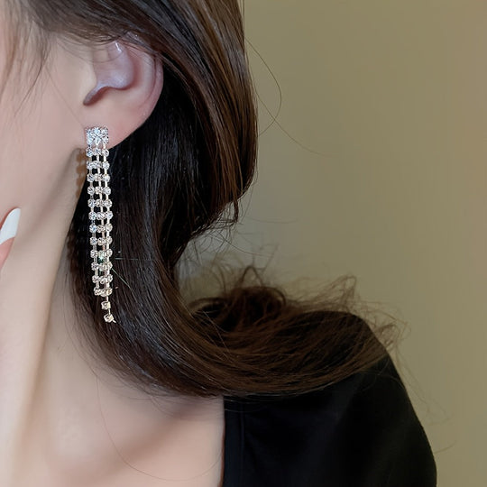 Sparkling Rhinestone Set – Necklace, Earrings & Bracelet