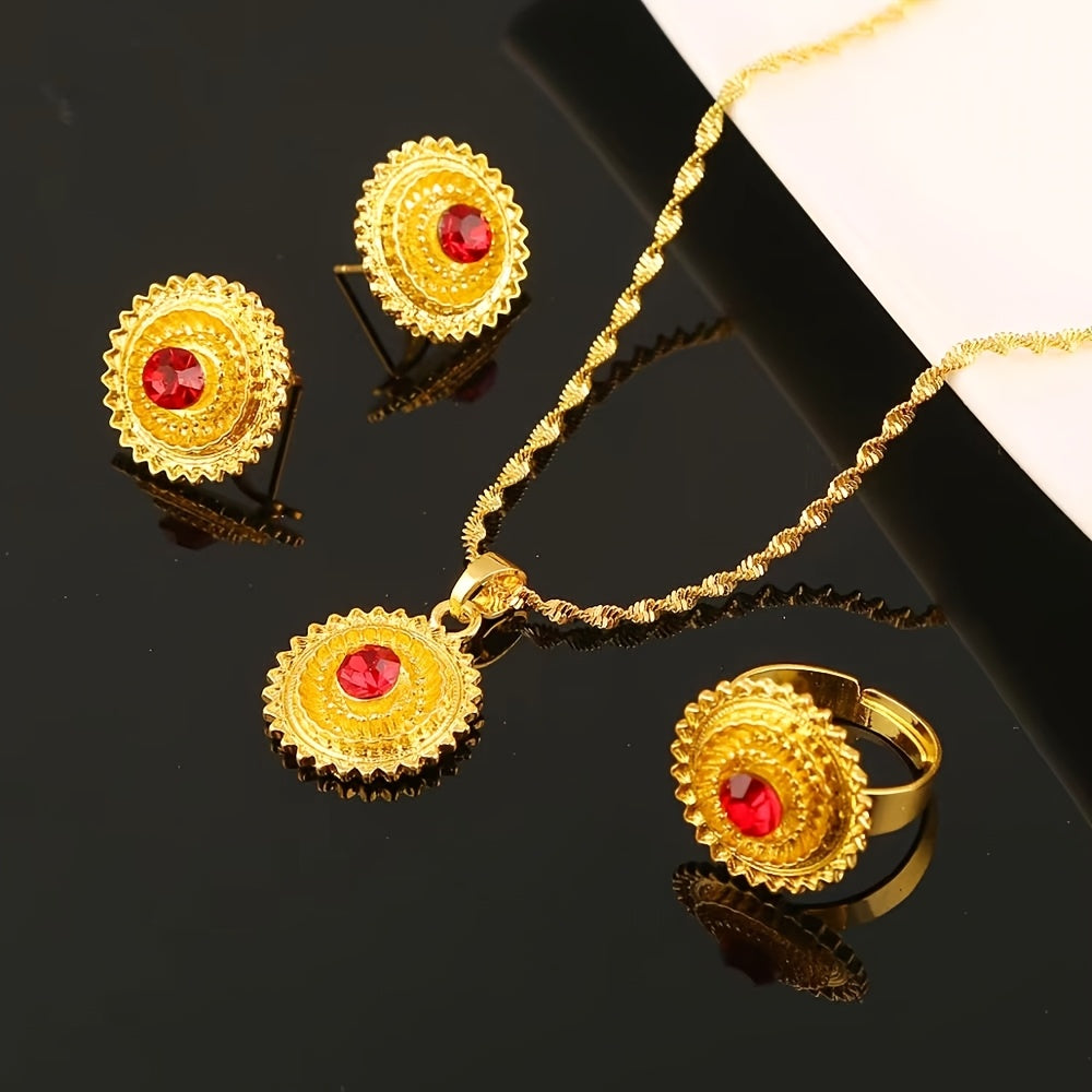 Modern Boho 24K Gold Plated Jewelry Set