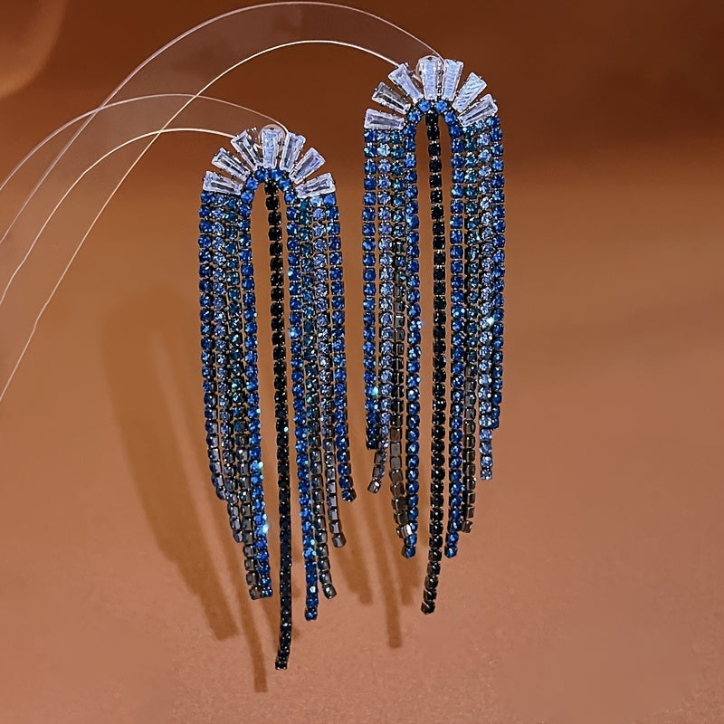 Luxurious and Elegant U-shaped Tassel Earrings
