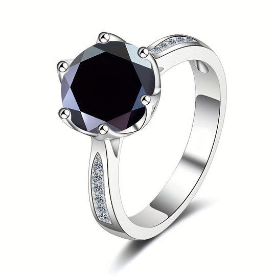 Moissanite Sterling Ring