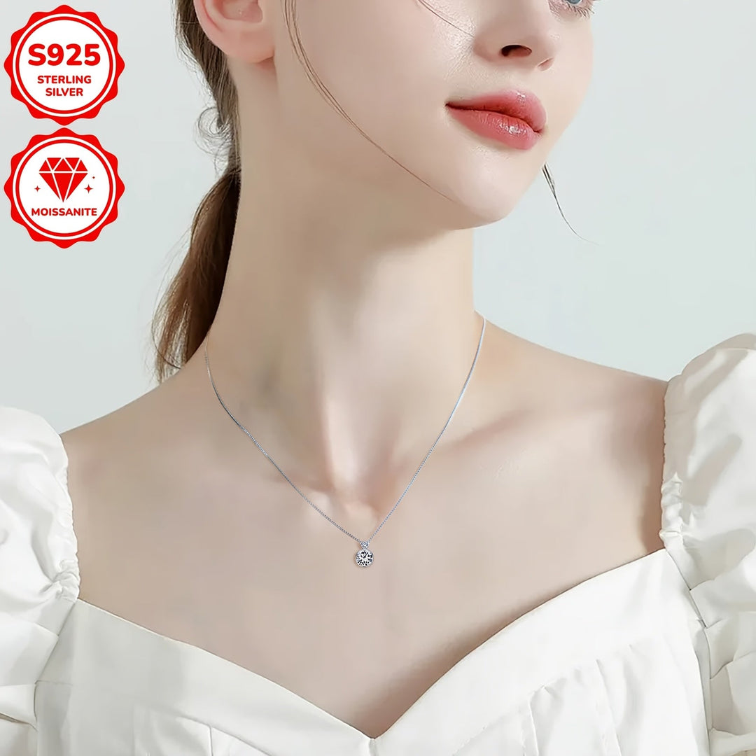 Elegant Moissanite Pendant Necklace